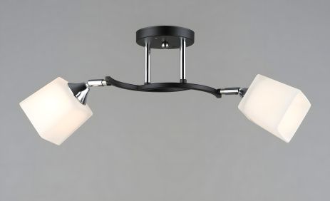 Стельова люстра Sirius B N6106/2 BK+CR з поворотним механізмом Стельова люстра Sirius B N6106/2 BK+CR з поворотним механізмом