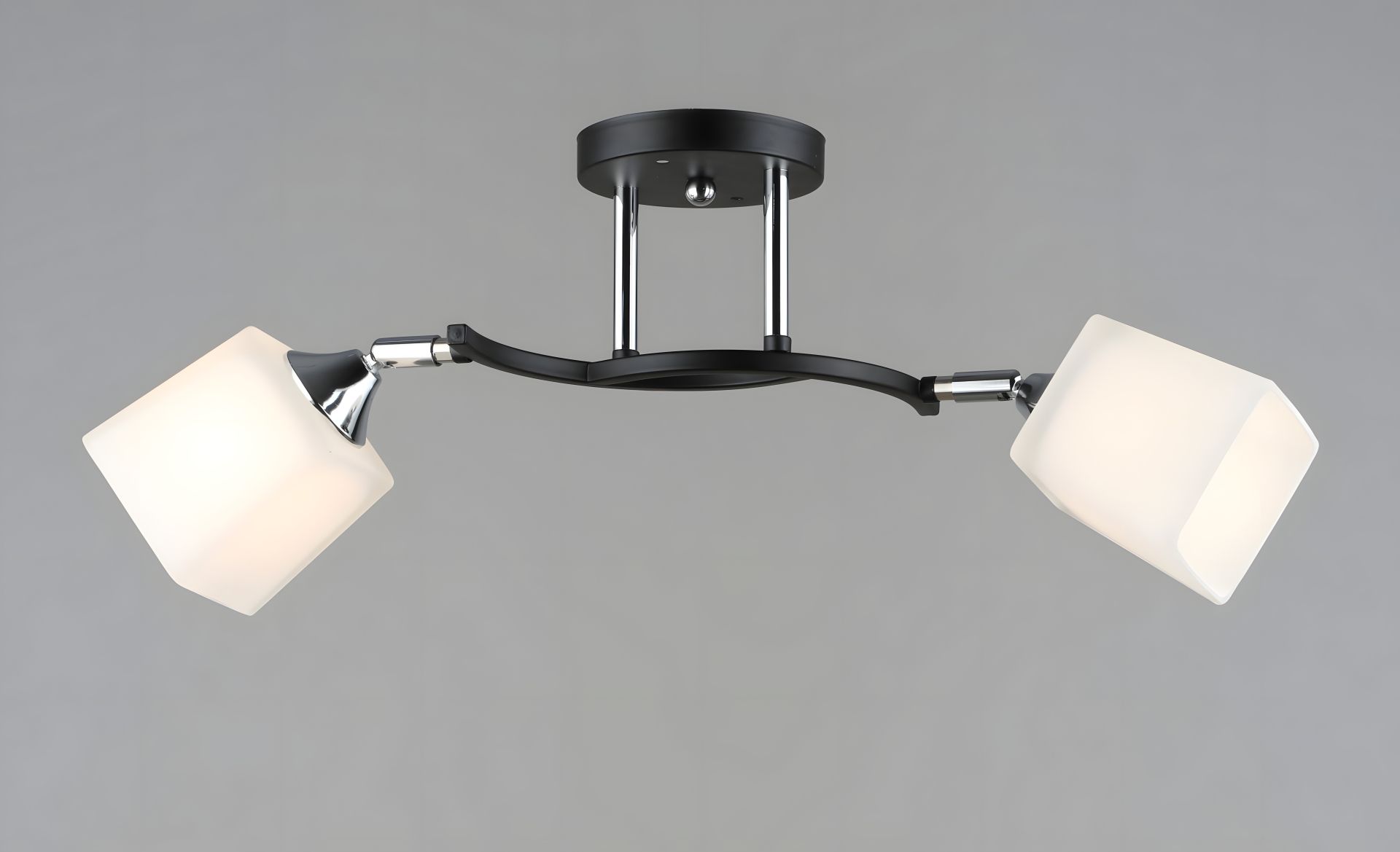 Стельова люстра Sirius B N6106/2 BK+CR з поворотним механізмом Стельова люстра Sirius B N6106/2 BK+CR з поворотним механізмом