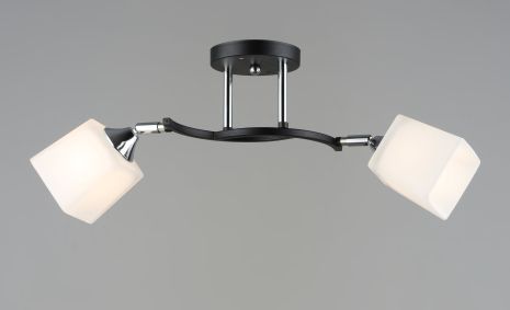 Потолочная люстра Sirius B N6106/2 BK+CR с поворотным механизмом