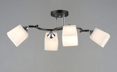Потолочная люстра Sirius B N6106/4 BK+CR с регулируемым механизмом