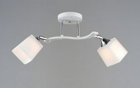 Потолочная люстра Sirius B N6107/2 WT+CR с поворотным механизмом