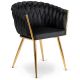 Велюрове крісло CAPI Чорне Велюрове крісло CAPI Чорне