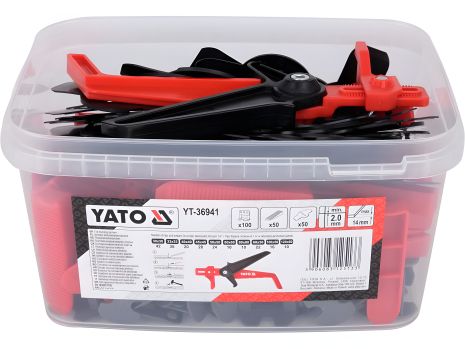 Кліпси, клини, підкладки для укладання плитки СВП YATO YT-36941
