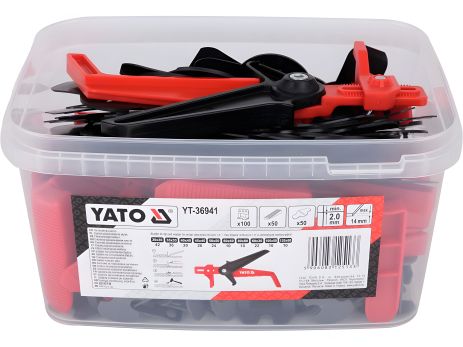Кліпси, клини, підкладки для укладання плитки СВП YATO YT-36941