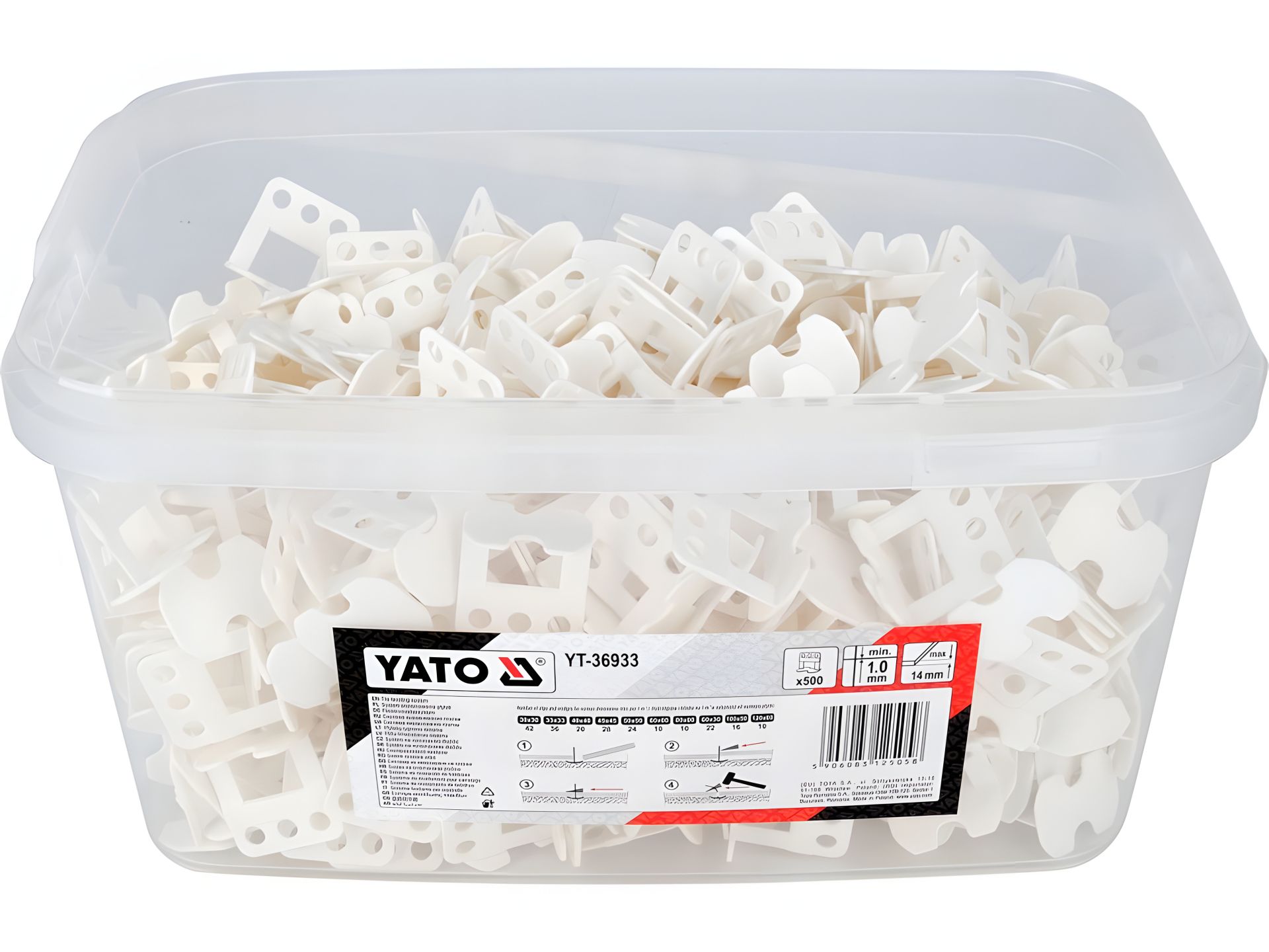 Плиткові кліпси для вирівнювання YATO YT-36933 Плиткові кліпси для вирівнювання YATO YT-36933