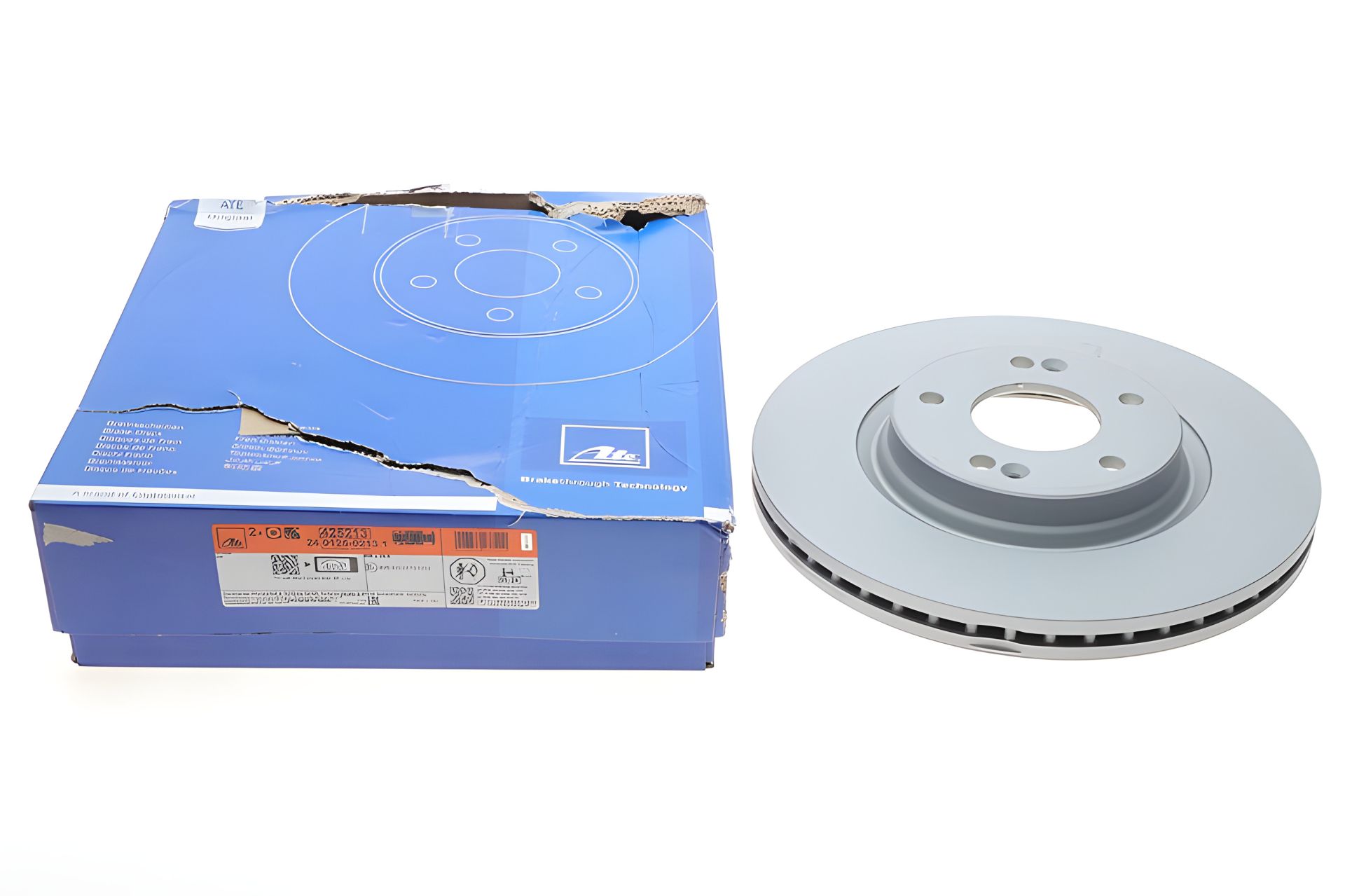 Гальмівний диск для KIA CEED, HYUNDAI KONA і HYUNDAI TUCSON, ATE (24012502131) Гальмівний диск для KIA CEED, HYUNDAI KONA і HYUNDAI TUCSON, ATE (24012502131)