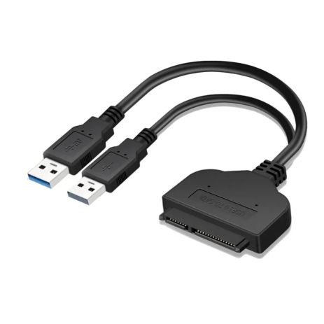 Адаптер Sata To USB 3.0+2.0 Hard Drive HDD/SSD 2.5 Inches External Hard Drive 22 Pin Sata III Cable Black