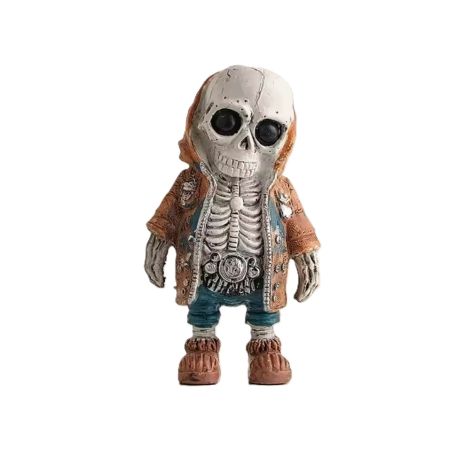 Статуетка Skeleton Doll Resin Jewelry Character Statue Home Creative Cool Room/Street Decoration Retro