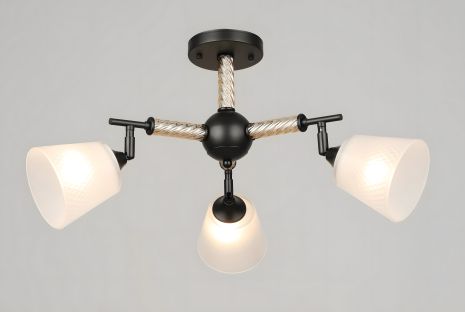 Потолочная люстра с 3 плафонами VALESO, Черный, K2343/3 Потолочная люстра с 3 плафонами VALESO, Черный, K2343/3