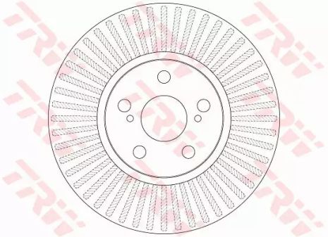 Диск гальмівний TOYOTA SUBARU, SUBARU, TRW (DF6234)