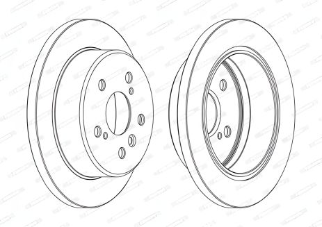 Гальмівний диск для LEXUS TOYOTA (FERODO DDF1598C) Гальмівний диск для LEXUS TOYOTA (FERODO DDF1598C)