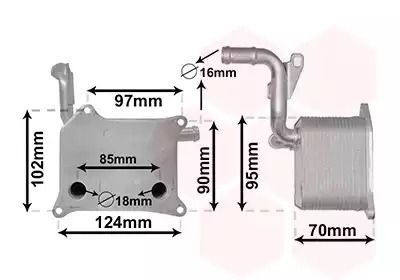 Радіатор масляний AUDI VW, AUDI 079117015A, VAN WEZEL (03013705) Радіатор масляний AUDI VW, AUDI 079117015A, VAN WEZEL (03013705)