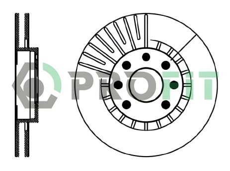 Гальмівний диск LOTUS ELAN, LINCOLN LS, PROFIT (50100206) Гальмівний диск LOTUS ELAN, LINCOLN LS, PROFIT (50100206)