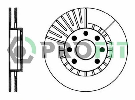 Диск гальмівний LOTUS ELAN, LINCOLN LS, PROFIT (50100206) Диск гальмівний LOTUS ELAN, LINCOLN LS, PROFIT (50100206)