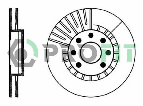 Диск тормозной LOTUS ELAN, LINCOLN LS, PROFIT (50100206)