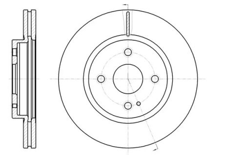 Диск тормозной MAZDA MAZDA 2, MAZDA 2, REMSA (6126610)
