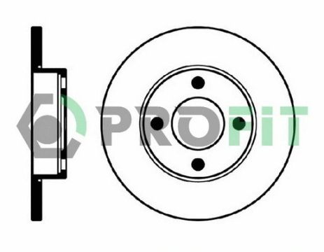 Диск тормозной AUDI 90, PROFIT (50100048)