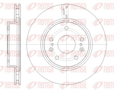 Диск гальмівний SUZUKI SUZUKI VITARA, SUZUKI VITARA, REMSA (6166510) Диск гальмівний SUZUKI SUZUKI VITARA, SUZUKI VITARA, REMSA (6166510)