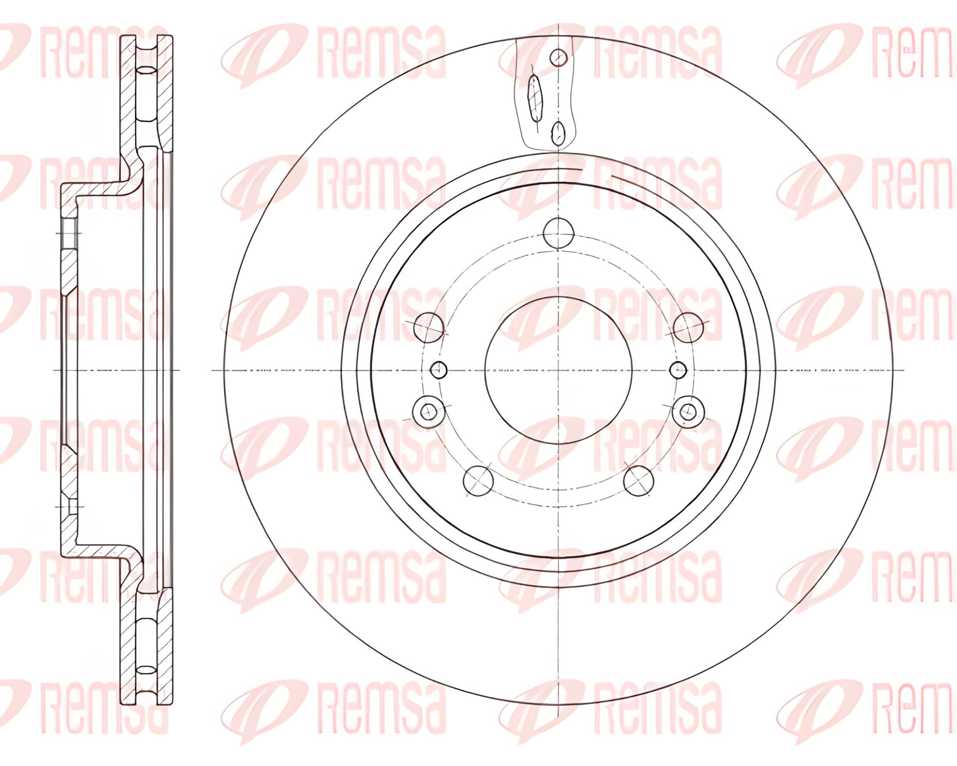 Гальмівний диск Suzuki Vitara, Remsa (6166510) Гальмівний диск Suzuki Vitara, Remsa (6166510)