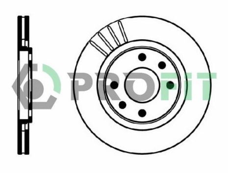 Диск гальмівний PEUGEOT 206, CITROËN XSARA, PROFIT (50100192) Диск гальмівний PEUGEOT 206, CITROËN XSARA, PROFIT (50100192)