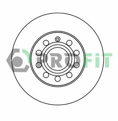 Диск тормозной SEAT ALTEA, AUDI A3, PROFIT (50101276)