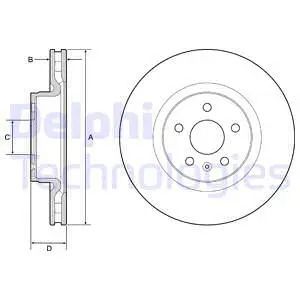 Диск гальмівний TESLA MODEL, DELPHI (BG9220C) Диск гальмівний TESLA MODEL, DELPHI (BG9220C)