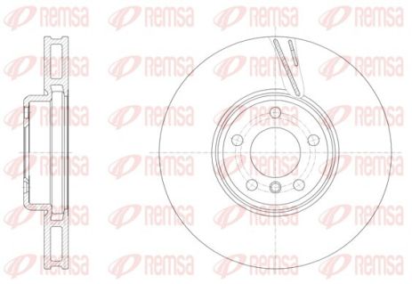 Диск гальмівний BMW 7, REMSA (6155211) Диск гальмівний BMW 7, REMSA (6155211)