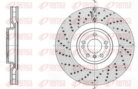 Диск гальмівний MERCEDES-BENZ GLE, REMSA (6176110) Диск гальмівний MERCEDES-BENZ GLE, REMSA (6176110)