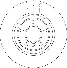 Диск гальмівний BMW 5, TRW (DF6616S) Диск гальмівний BMW 5, TRW (DF6616S)