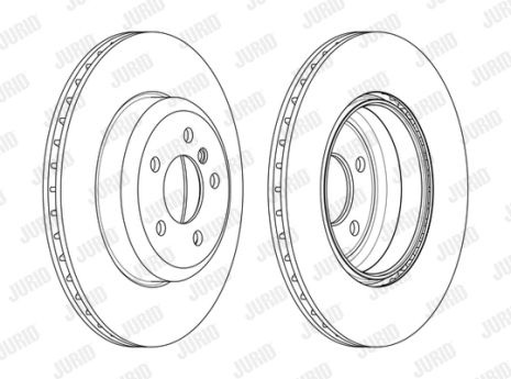 Диск гальмівний BMW 4, JURID (563134JC) Диск гальмівний BMW 4, JURID (563134JC)