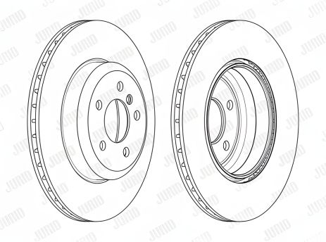 Гальмівний диск BMW 4, JURID (563134JC) Гальмівний диск BMW 4, JURID (563134JC)