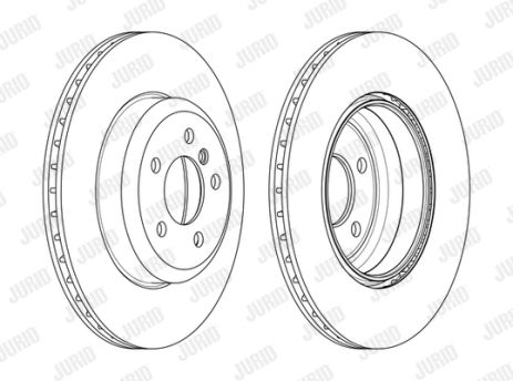 Диск гальмівний BMW 4, JURID (563134JC) Диск гальмівний BMW 4, JURID (563134JC)