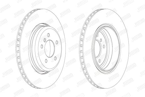 Гальмівний диск BMW 5, JURID (563069JC) Гальмівний диск BMW 5, JURID (563069JC)