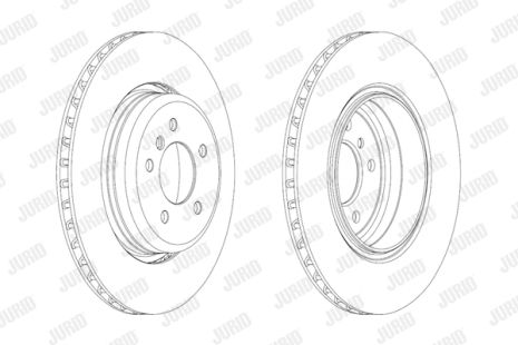 Диск гальмівний BMW 5, JURID (563069JC) Диск гальмівний BMW 5, JURID (563069JC)