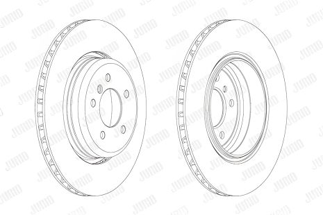 Гальмівний диск BMW 5, JURID (563069JC)