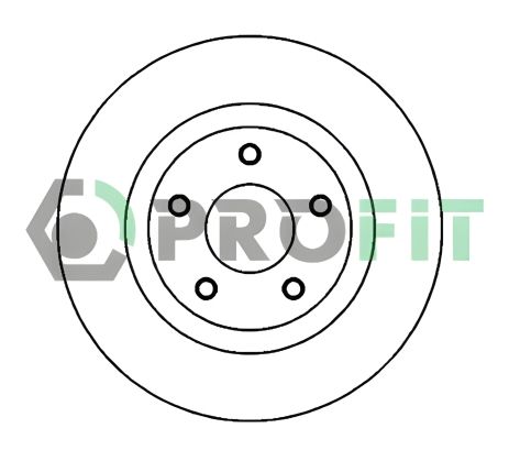 Гальмівний диск PROFIT (50102019) для RENAULT KOLEOS, NISSAN JUKE