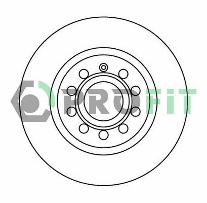 Диск тормозной SKODA YETI, SEAT ALTEA, PROFIT (50101223)