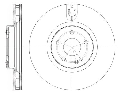 Гальмівний диск MERCEDES BENZ, MERCEDES-BENZ VITO TOURER, REMSA (6165710)