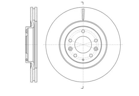 Диск тормозной MAZDA, MAZDA, REMSA (6163810)