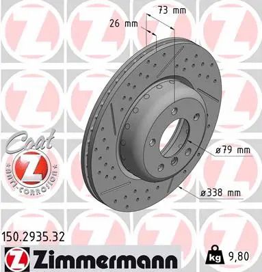 Диск тормозной BMW 3, ZIMMERMANN (150293532) Диск тормозной BMW 3, ZIMMERMANN (150293532)