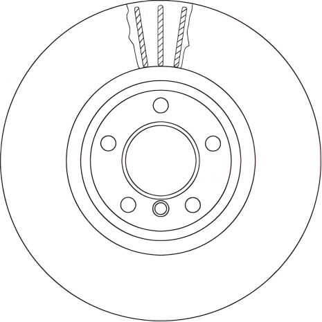 Гальмівний диск для BMW 5, бренд TRW (DF6615S) Гальмівний диск для BMW 5, бренд TRW (DF6615S)