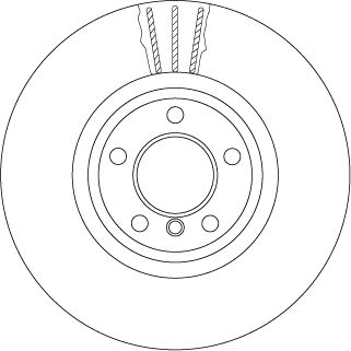 Диск гальмівний BMW 5, TRW (DF6615S) Диск гальмівний BMW 5, TRW (DF6615S)