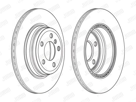 Гальмівний диск BMW 3, JURID (562980JC) Гальмівний диск BMW 3, JURID (562980JC)