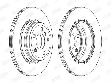 Гальмівний диск BMW 3, JURID (562980JC)