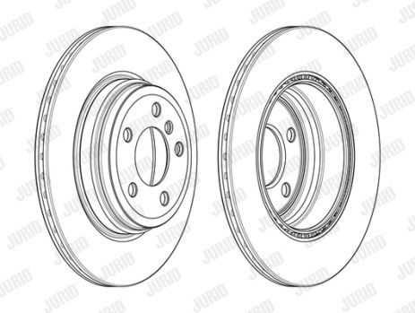 Диск гальмівний BMW 3, JURID (562980JC) Диск гальмівний BMW 3, JURID (562980JC)