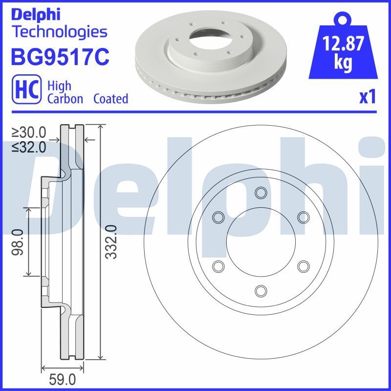 ΠΠΈΡΠΊ Π³Π°Π»ΡΠΌΡΠ²Π½ΠΈΠΉ FORD RANGER, DELPHI (BG9517C) ΠΠΈΡΠΊ Π³Π°Π»ΡΠΌΡΠ²Π½ΠΈΠΉ FORD RANGER, DELPHI (BG9517C)