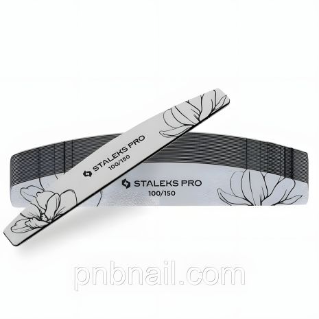 Сталекс Pro EXPERT 40 пилка для нігтів, 100/150 grit, півмісяць