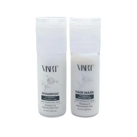 Набір VIART DUO with Hyaluronic Acid шампунь і маска для відновлення й об'єму тонкого волосся, 2х25 мл (пробники)