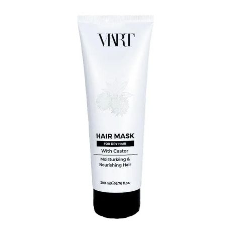 Відновлююча маска VIART Hair Mask with Castor Oil для зволоження і живлення сухого волосся, 200 мл