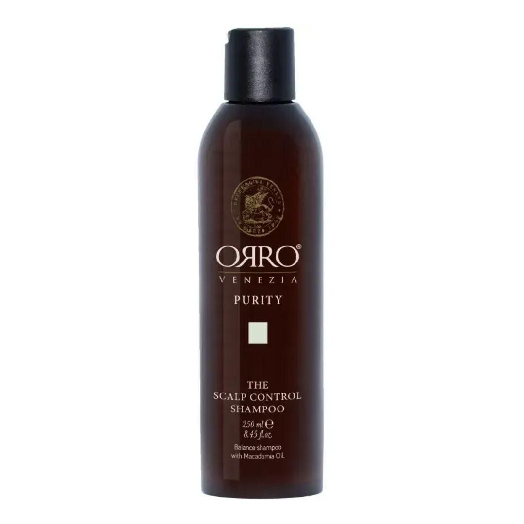 Балансуючий шампунь ORRO Venezia Purity The Scalp Control Shampoo для жирного волосся і шкіри голови 250 мл Балансуючий шампунь ORRO Venezia Purity The Scalp Control Shampoo для жирного волосся і шкіри голови 250 мл